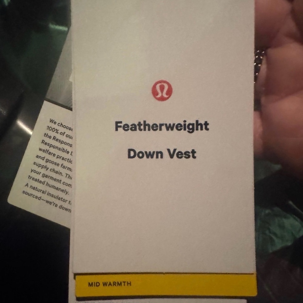 Lululemon Feather Weight down vest graphite NEW WITH TAGS XL - Picture 4 of 11
